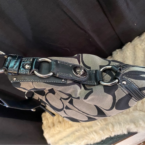 Coach black and grey hobo - Picture 4 of 7